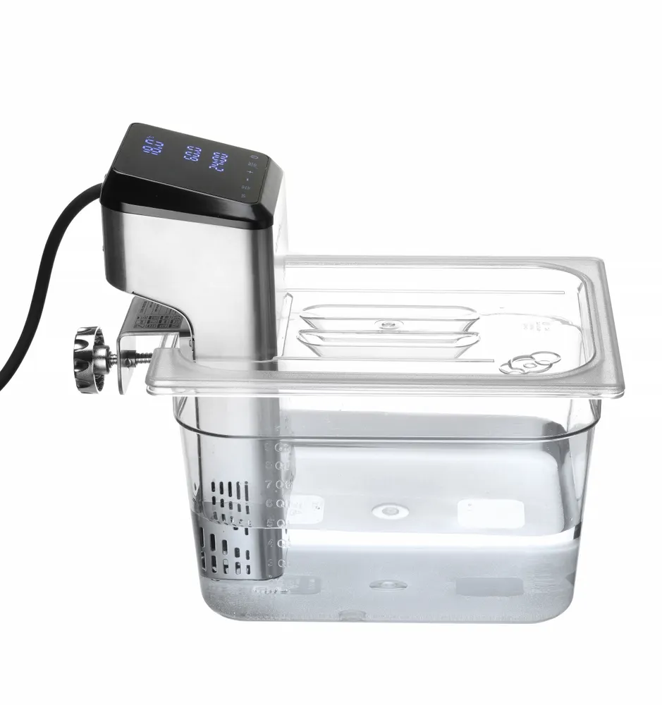 Vis Lid for GN containers with sous vide stick recess, HENDI, GN 1/1, Transparent, 530x325mm, bilde 5