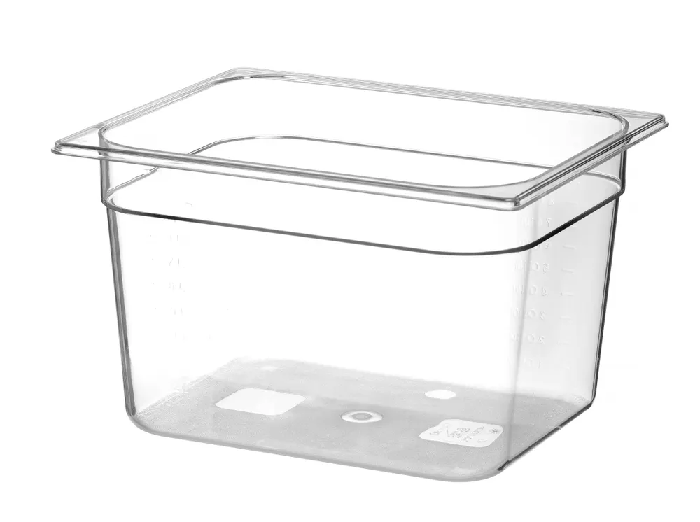 Vis Container GN 1/2 polycarbonate, HENDI, Profi Line, GN 1/2, 12,5L, Transparent, 325x265x(H)200mm, bilde 2