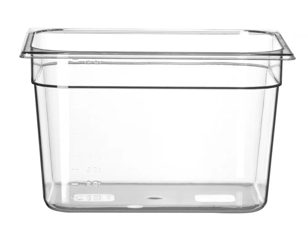 Container GN 1/2 polycarbonate, HENDI, Profi Line, GN 1/2, 12,5L, Transparent, 325x265x(H)200mm