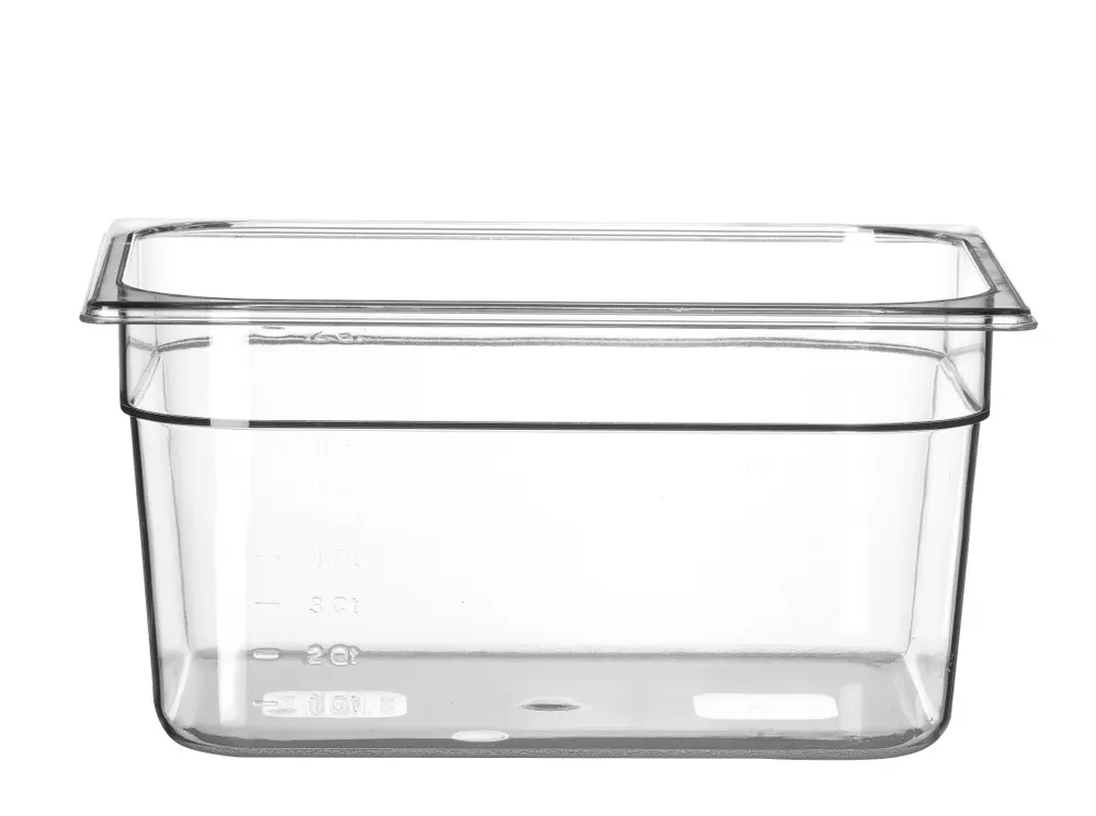 Container GN 1/2 polycarbonate, HENDI, Profi Line, GN 1/2, 9,5L, Transparent, 325x265x(H)150mm