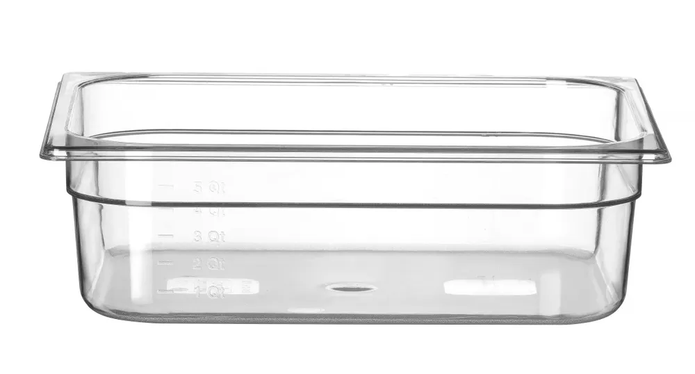 Container GN 1/2 polycarbonate, HENDI, Profi Line, GN 1/2, 6,5L, Transparent, 325x265x(H)100mm