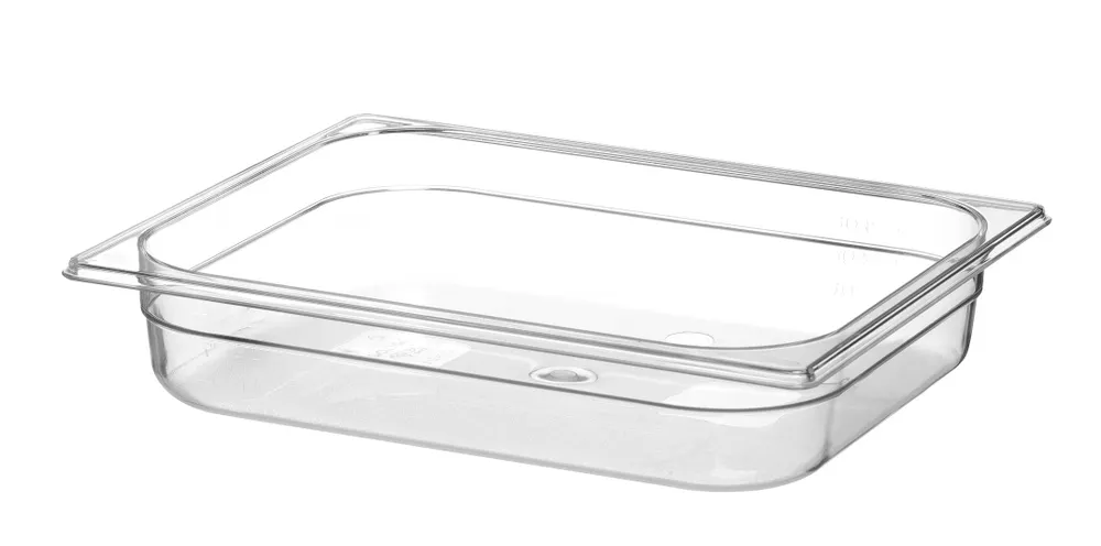 Vis Container GN 1/2 polycarbonate, HENDI, Profi Line, GN 1/2, 4L, Transparent, 325x265x(H)65mm, bilde 2