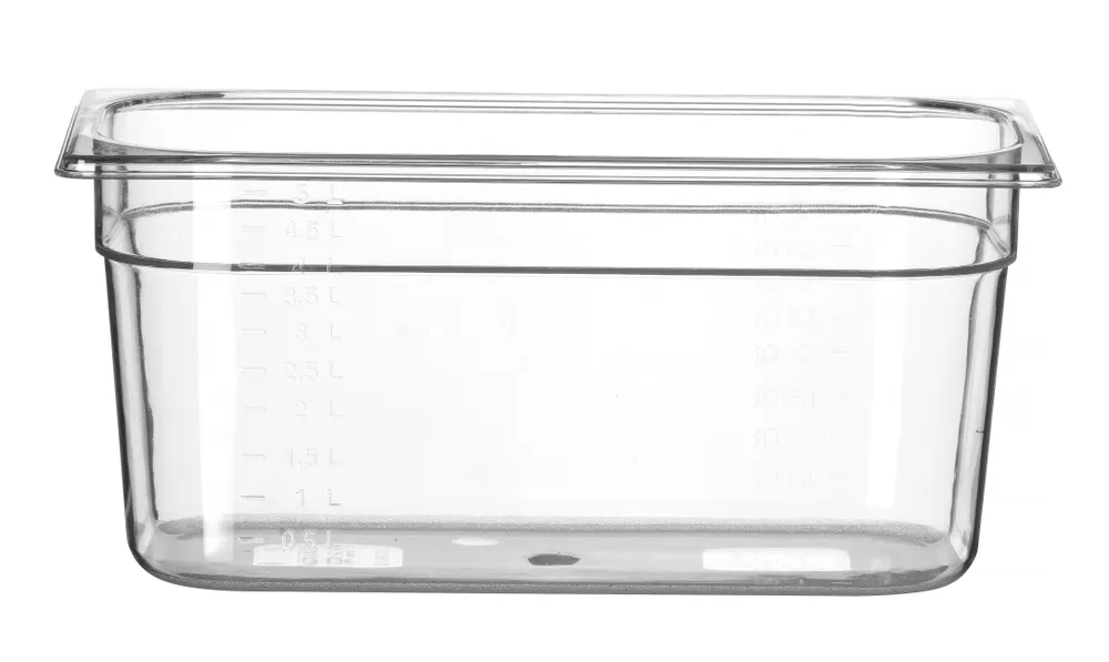 Container GN 1/3 polycarbonate, HENDI, Profi Line, GN 1/3, 5,7L, Transparent, 325x176x(H)150mm