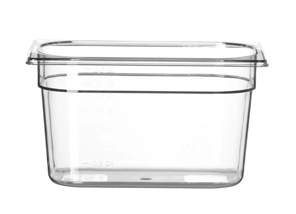 Vis Container GN 1/4 polycarbonate, HENDI, Profi Line, GN 1/4, 2,8L, Transparent, 265x162x(H)100mm, bilde 4