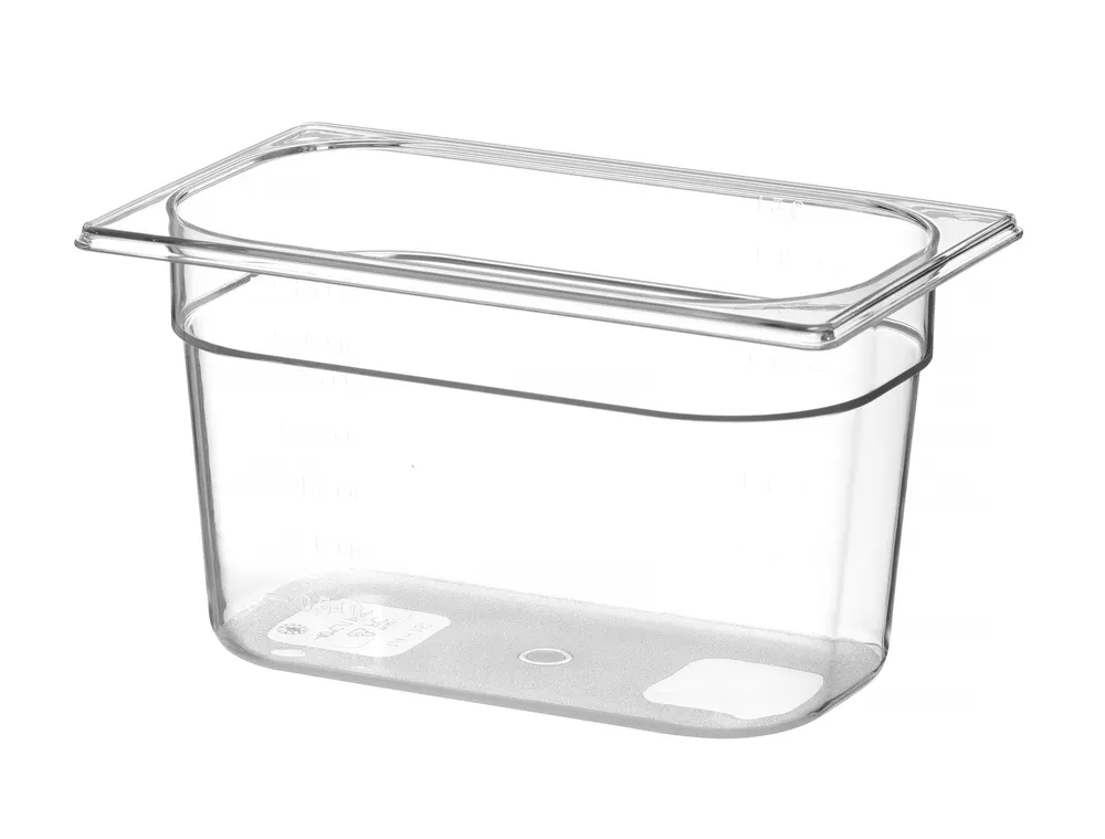 Vis Container GN 1/4 polycarbonate, HENDI, Profi Line, GN 1/4, 4L, Transparent, 265x162x(H)150mm, bilde 2
