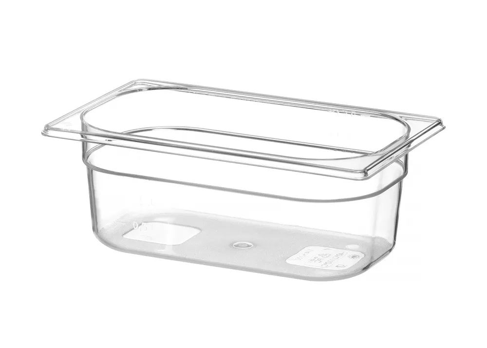Vis Container GN 1/4 polycarbonate, HENDI, Profi Line, GN 1/4, 2,8L, Transparent, 265x162x(H)100mm, bilde 2