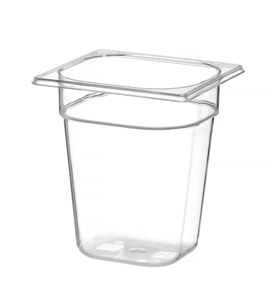 Vis Container GN 1/6 polycarbonate, HENDI, Profi Line, GN 1/6, 3,4L, Transparent, 176x162x(H)200mm, bilde 2