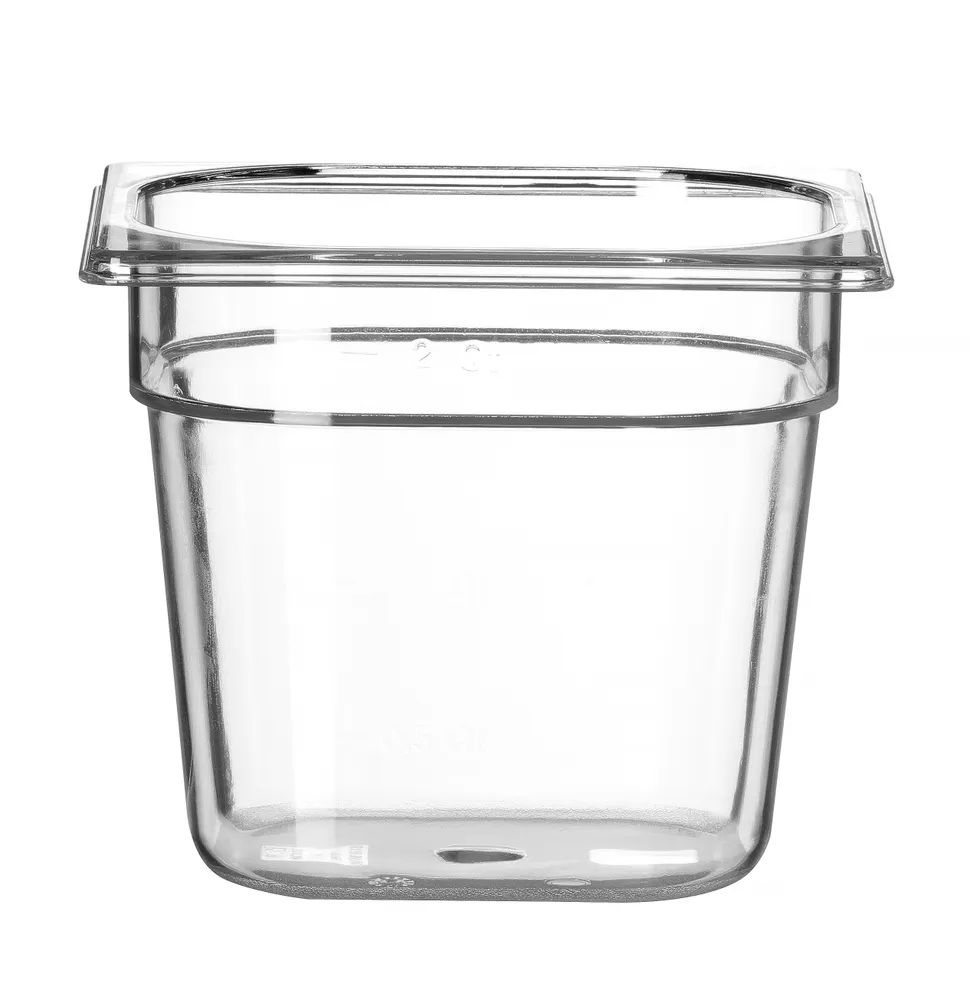Container GN 1/6 polycarbonate, HENDI, Profi Line, GN 1/6, 2,4L, Transparent, 176x162x(H)150mm