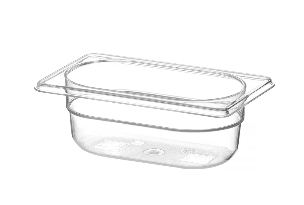 Vis Container GN 1/9 polycarbonate, HENDI, Profi Line, GN 1/9, 0,6L, Transparent, 176x108x(H)65mm, bilde 2
