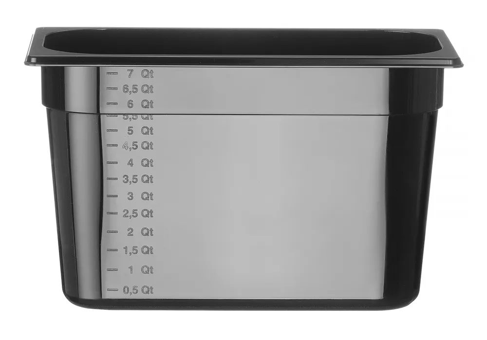 Vis Container GN 1/3 black polycarbonate, HENDI, Profi Line, GN 1/3, 5,7L, Black, 325x176x(H)150mm, bilde 4