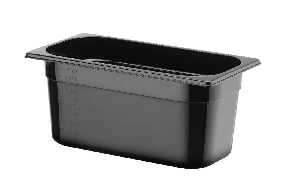 Vis Container GN 1/3 black polycarbonate, HENDI, Profi Line, GN 1/3, 5,7L, Black, 325x176x(H)150mm, bilde 2