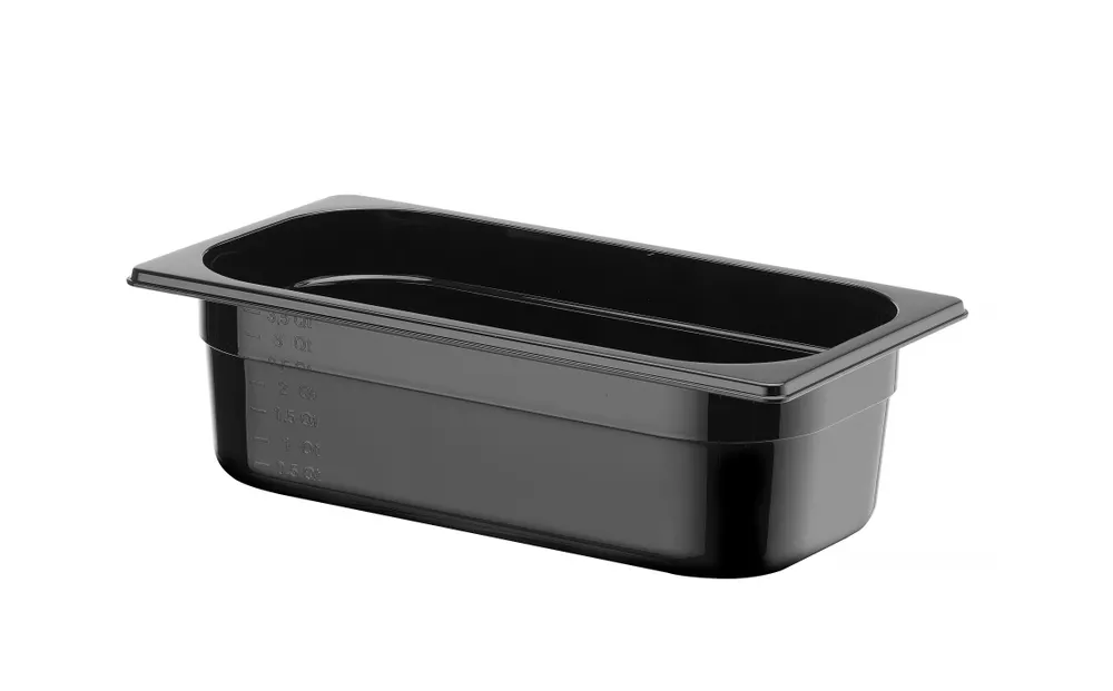 Vis Container GN 1/3 black polycarbonate, HENDI, Profi Line, GN 1/3, 4L, Black, 325x176x(H)100mm, bilde 2