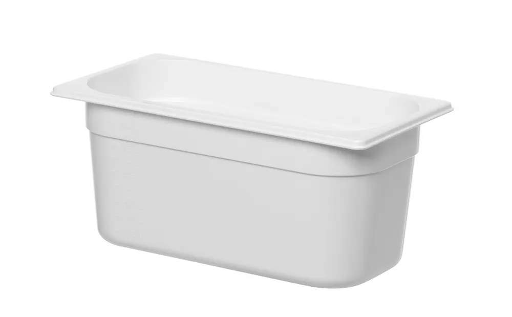 Vis Container GN 1/3 white polycarbonate, HENDI, GN 1/3, 5,7L, White, 325x176x(H)150mm, bilde 2