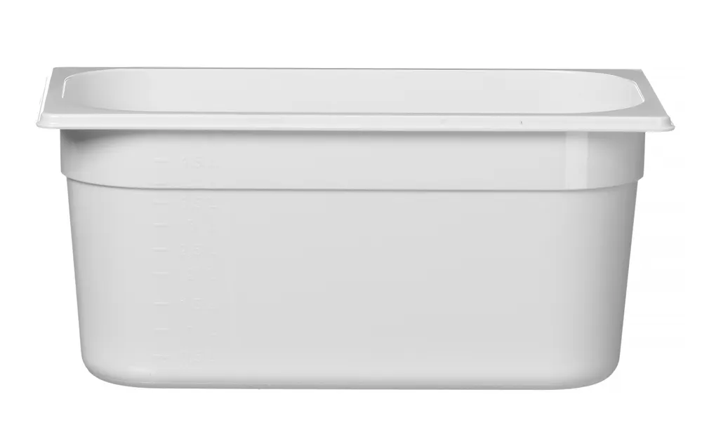 Container GN 1/3 white polycarbonate, HENDI, GN 1/3, 5,7L, White, 325x176x(H)150mm