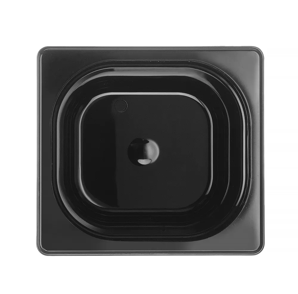 Vis Container GN 1/6 black polycarbonate, HENDI, Profi Line, GN 1/6, 2,4L, Black, 176x162x(H)150mm, bilde 3