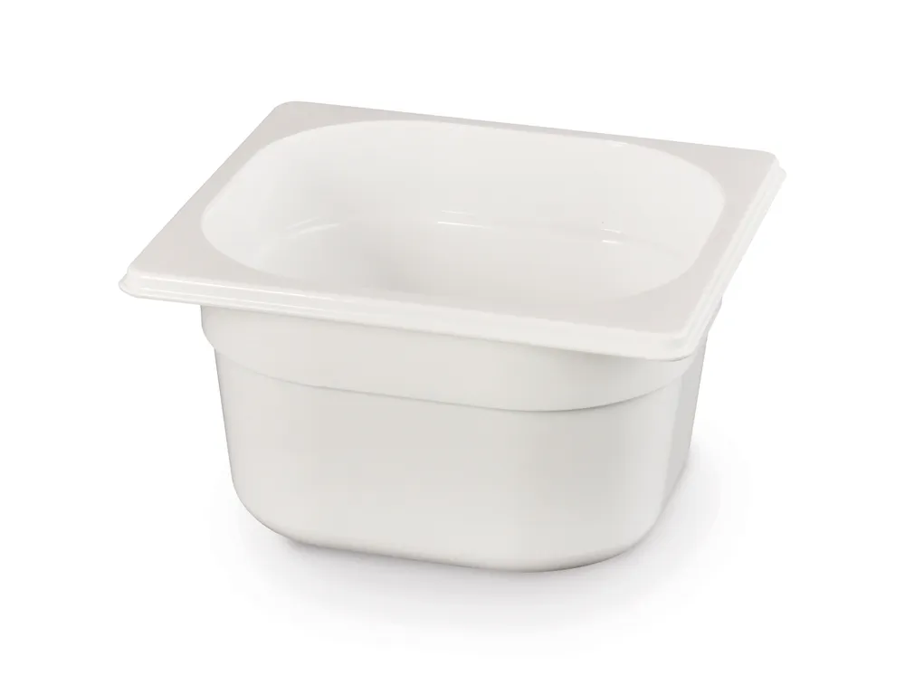 Vis Container GN 1/6 white polycarbonate, HENDI, GN 1/6, 1L, White, 176x162x(H)65mm, bilde 2