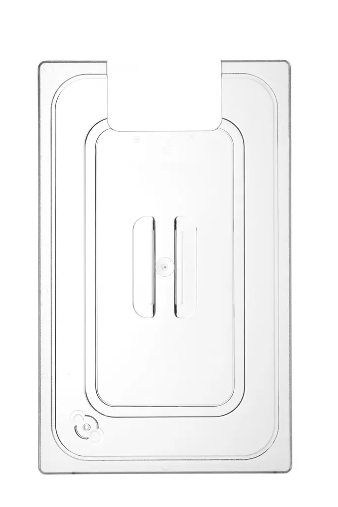 Lid for GN containers with sous vide stick recess, HENDI, GN 1/1, Transparent, 530x325mm