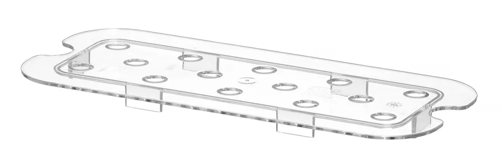 Perforated drip shelf for GN containers polycarbonate, HENDI, Profi Line, GN 1/3, Transparent, 266x116mm
