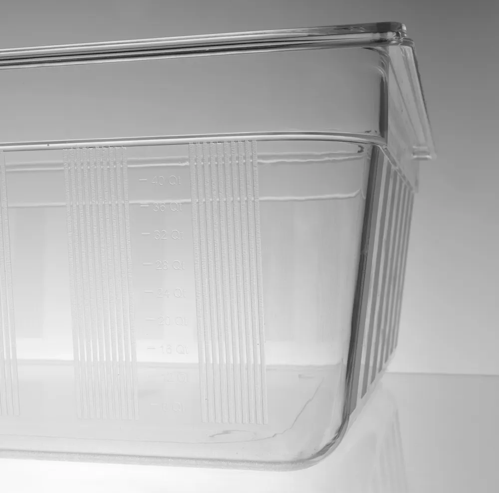 Vis Container GN 2/1, HENDI, GN 2/1, 58L, Transparent, 650x530x(H)200mm, bilde 2