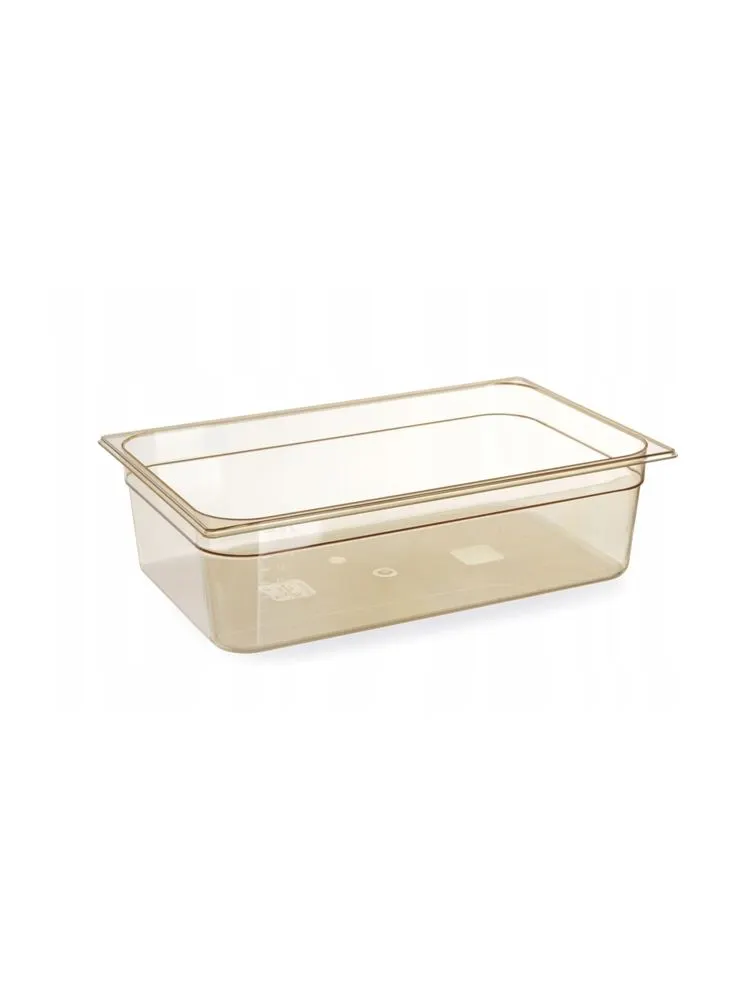 GN 1/1 container, high-temperature resistant, HENDI, GN 1/1, 9L, Transparent, 530x325x(H)65mm