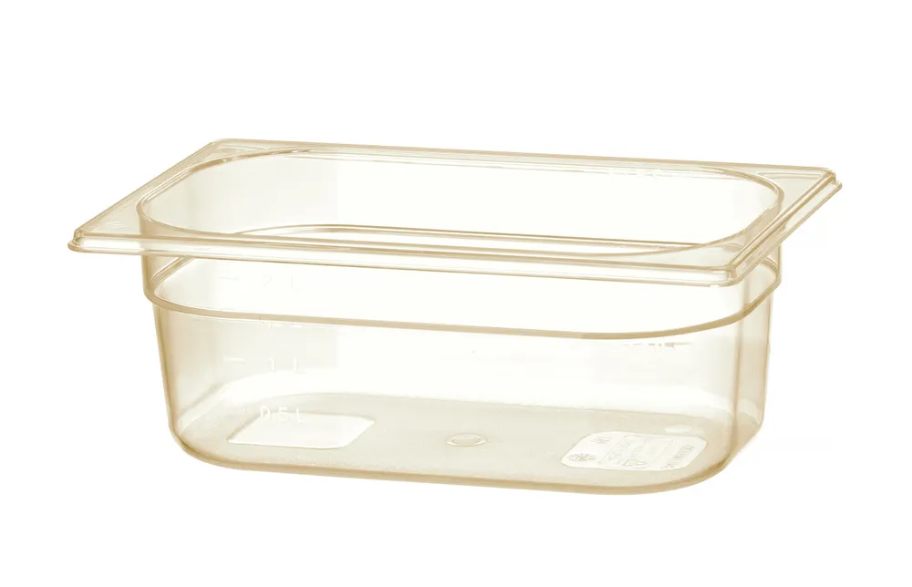 GN 1/4 container, high-temperature resistant, HENDI, GN 1/4, 2,6L, Transparent, 265x162x(H)100mm