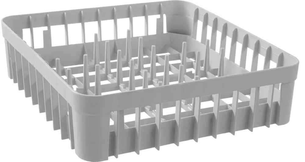 Dishwasher basket for glasses, HENDI, with 20 support pins, 400x400x(H)110mm