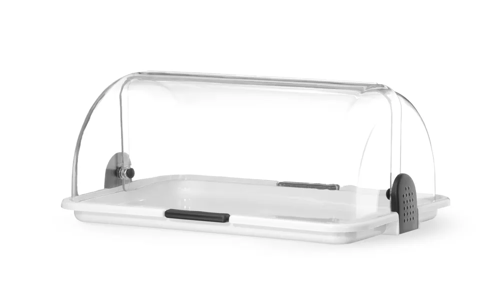 Vis Roll-top display, HENDI, Single, White, 465x315x(H)195mm, Rectangular, bilde 2
