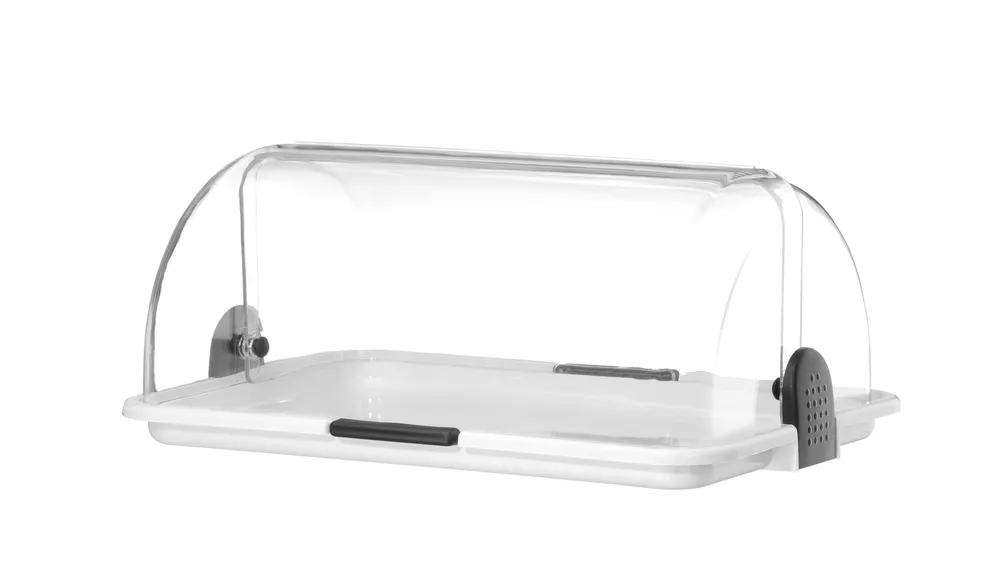 Vis Roll-top display, HENDI, Double, White, 380x260x(H)355mm, Rectangular, bilde 9