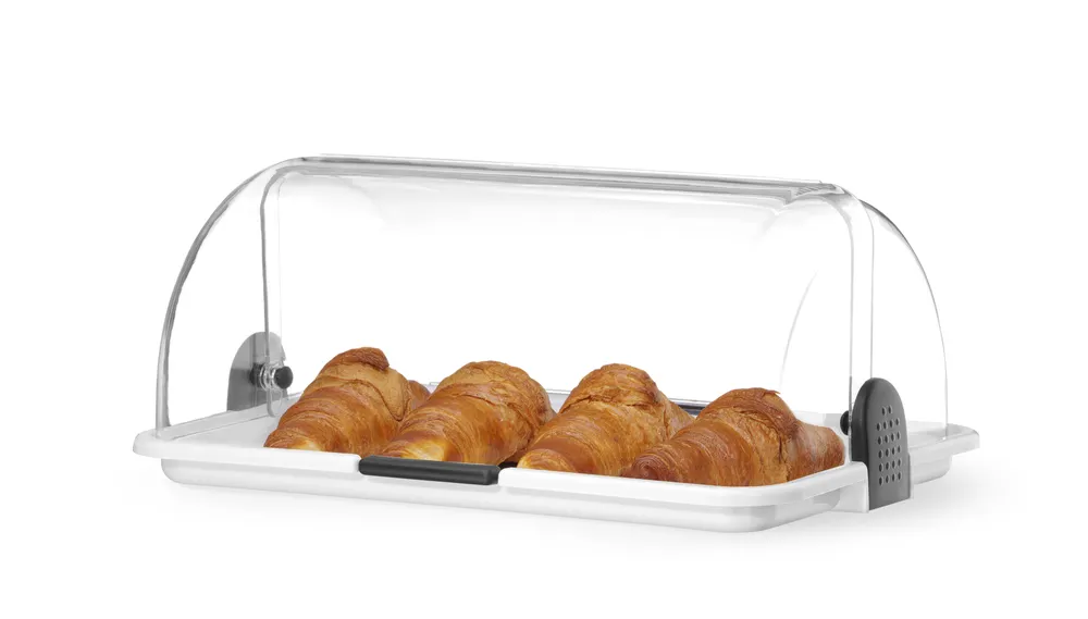 Vis Roll-top display, HENDI, Single, White, 465x315x(H)195mm, Rectangular, bilde 5