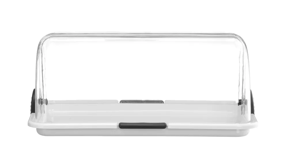 Roll-top display, HENDI, Single, White, 465x315x(H)195mm, Rectangular