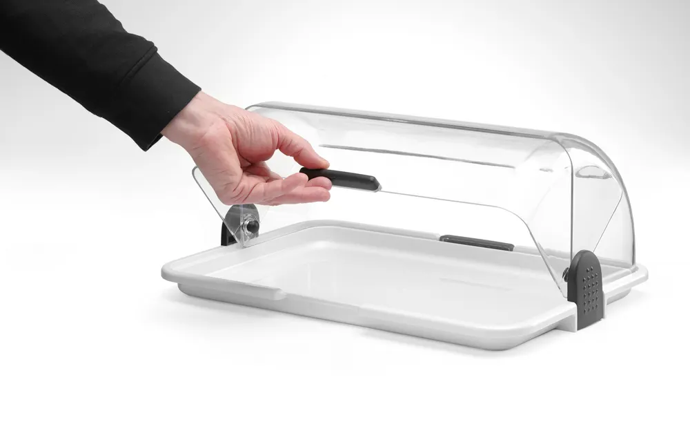 Vis Roll-top display, HENDI, Double, White, 380x260x(H)355mm, Rectangular, bilde 7