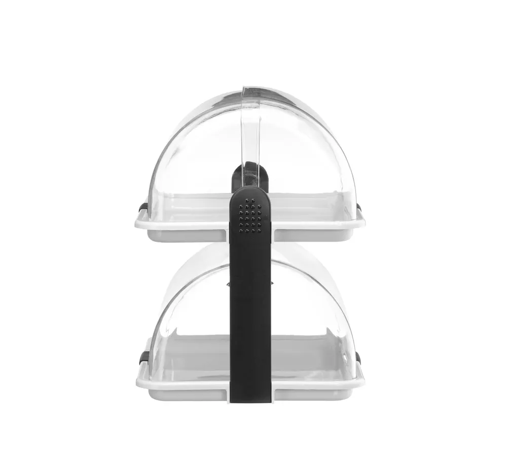 Vis Roll-top display, HENDI, Double, White, 380x260x(H)355mm, Rectangular, bilde 5