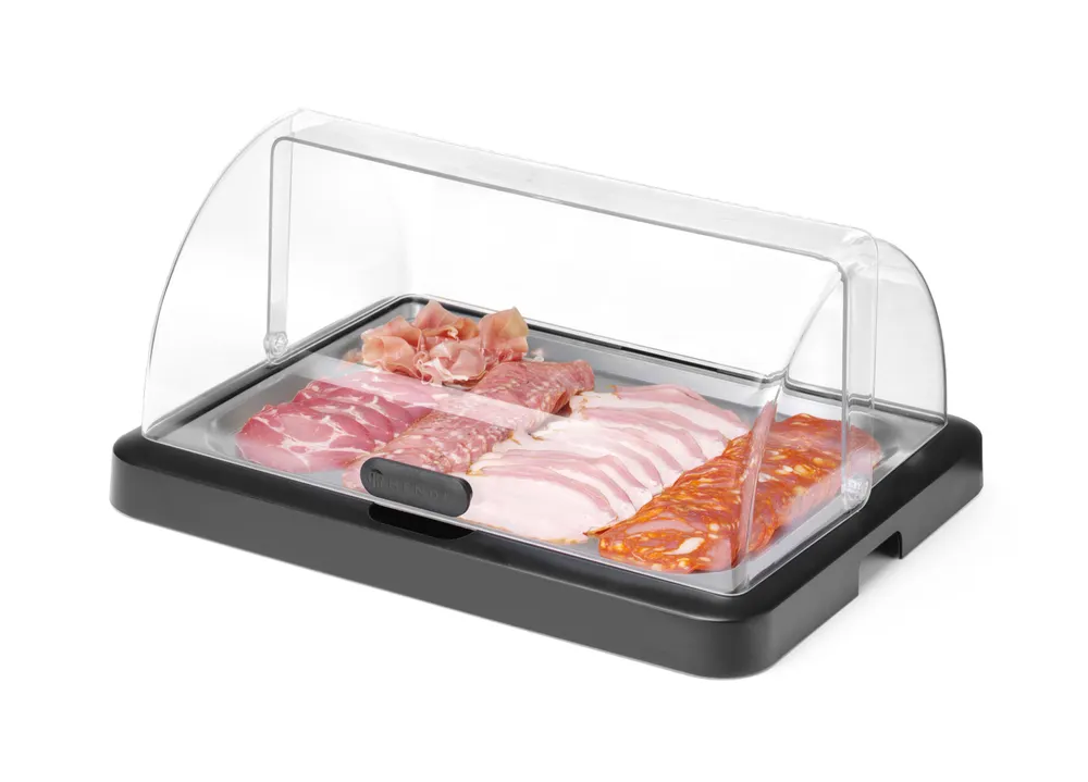 Vis Roll top cooling display Duo UNIQ, HENDI, designed by Robert Bronwasser, Single, Black, 460x355x(H)220mm, Rectangular, bilde 5