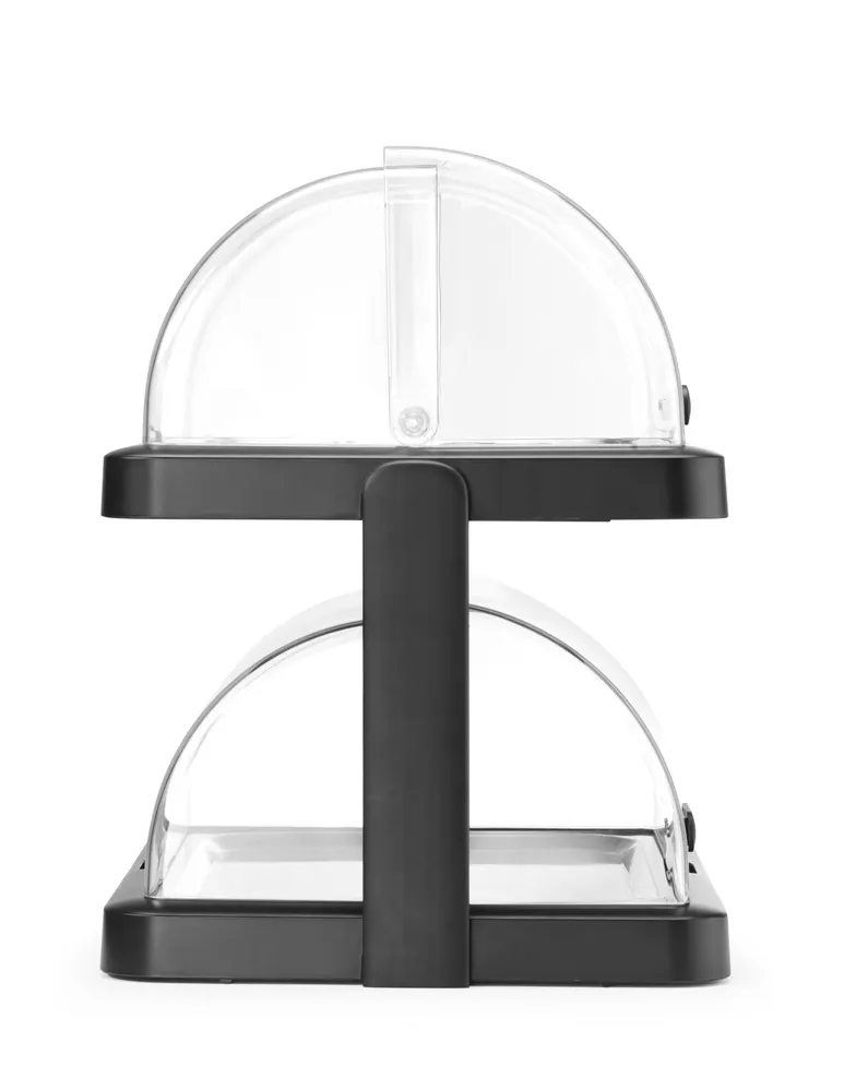 Vis Roll top cooling display Duo UNIQ, HENDI, designed by Robert Bronwasser, Double, Black, 480x355x(H)480mm, Rectangular, bilde 3