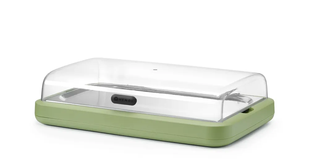 Vis Cooling display UNIQ, HENDI, designed by Robert Bronwasser, GN 1/1, Green, 593x389x(H)147mm, Rectangular, bilde 3