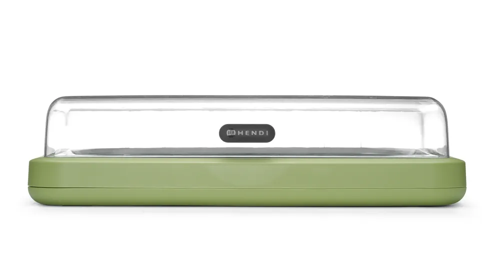 Cooling display UNIQ, HENDI, designed by Robert Bronwasser, GN 1/1, Green, 593x389x(H)147mm, Rectangular