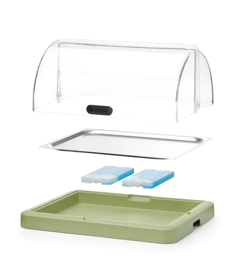 Vis Roll top cooling display Duo UNIQ, HENDI, designed by Robert Bronwasser, Single, Green, 460x355x(H)220mm, Rectangular, bilde 4