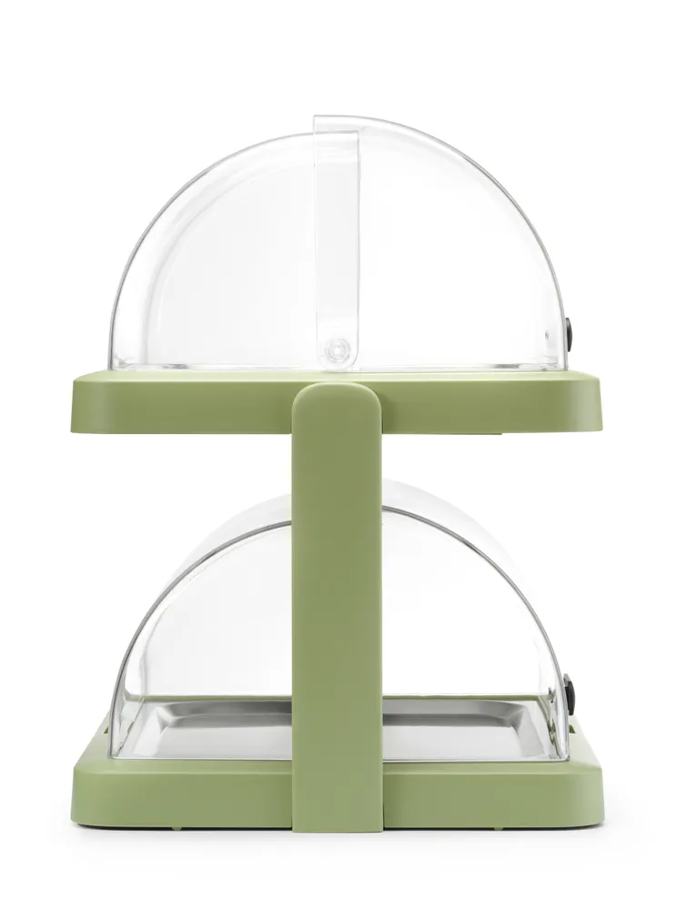 Vis Roll top cooling display Duo UNIQ, HENDI, designed by Robert Bronwasser, Double, Green, 480x355x(H)480mm, Rectangular, bilde 3