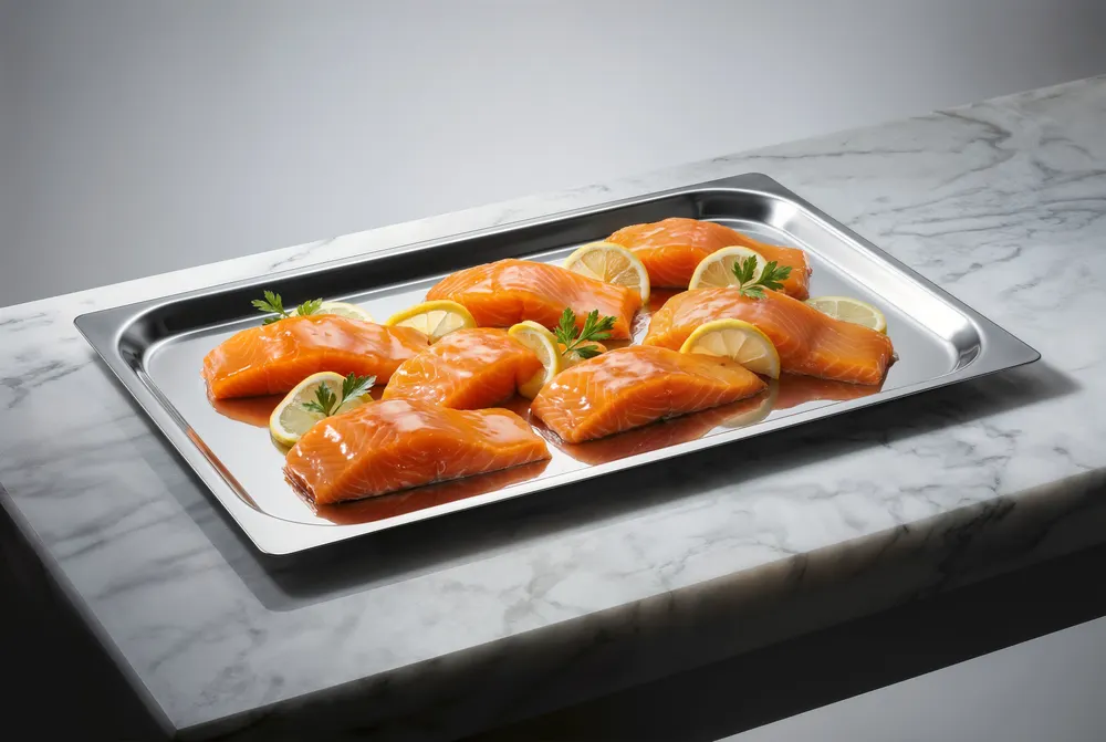 Vis Cooling display tray, HENDI, Silver, 400x300mm, bilde 3