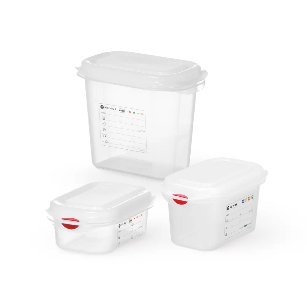 Vis GN 1/9 container, polypropylene, HENDI, GN 1/9, 1L, Transparent, 176x108x(H)100mm, Rectangular, bilde 2