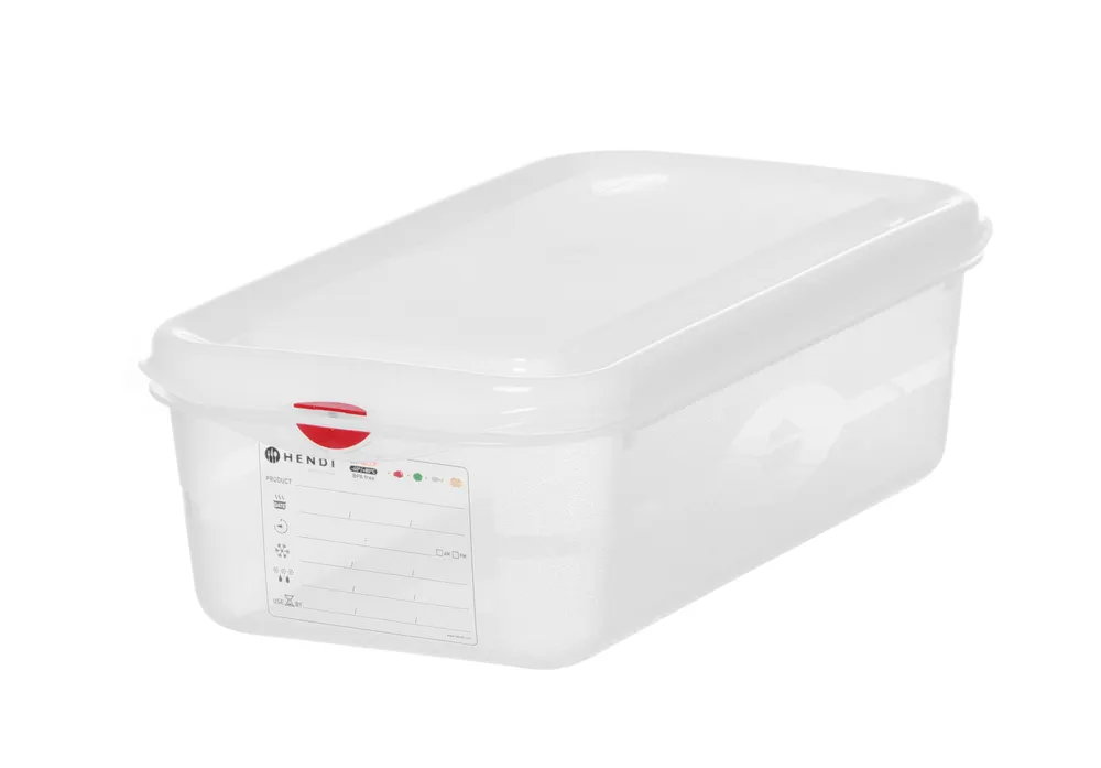 Vis GN 1/3 container, polypropylene, HENDI, GN 1/3, 6L, Transparent, 325x176x(H)150mm, Rectangular, bilde 4
