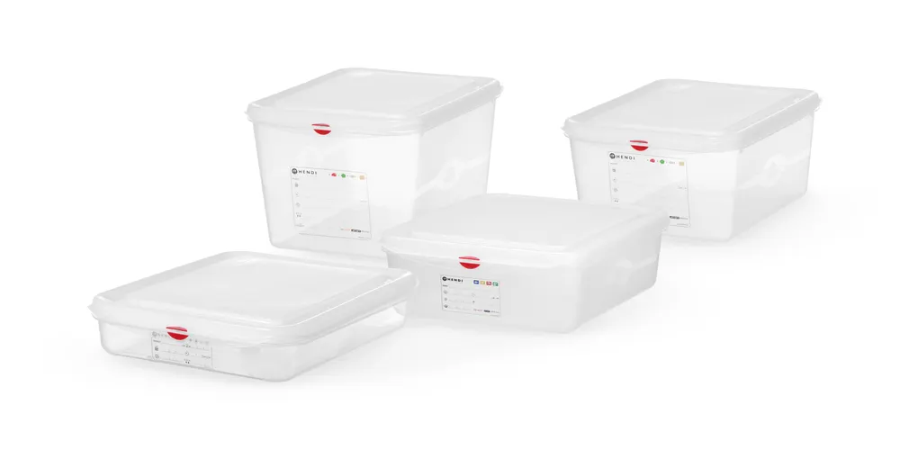 Vis GN 1/2 container, polypropylene, HENDI, GN 1/2, 4L, Transparent, 325x265x(H)65mm, Rectangular, bilde 2