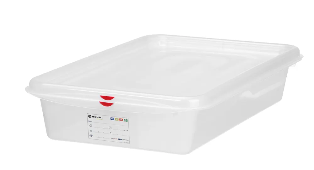 Vis GN 2/3 container, polypropylene, HENDI, GN 2/3, 19L, Transparent, 354x325x(H)200mm, Rectangular, bilde 4