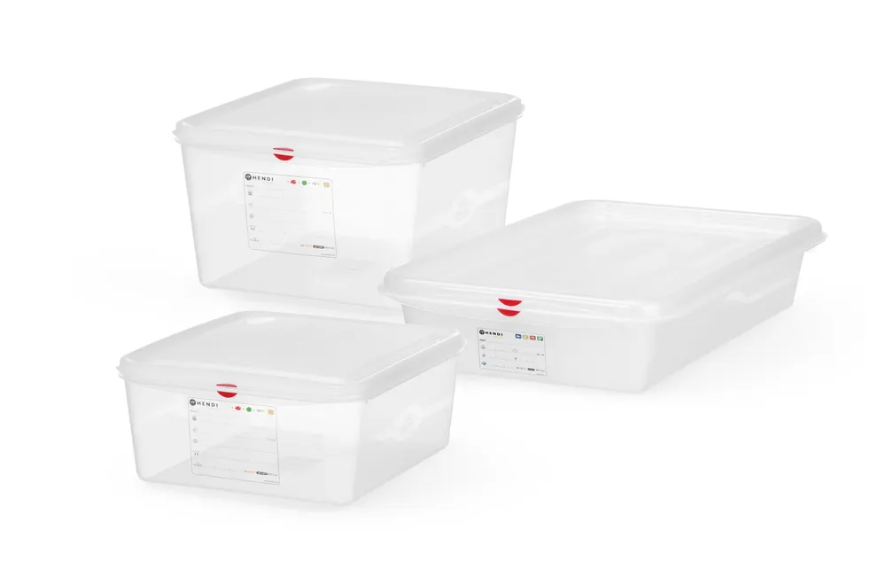 Vis GN 2/3 container, polypropylene, HENDI, GN 2/3, 19L, Transparent, 354x325x(H)200mm, Rectangular, bilde 3