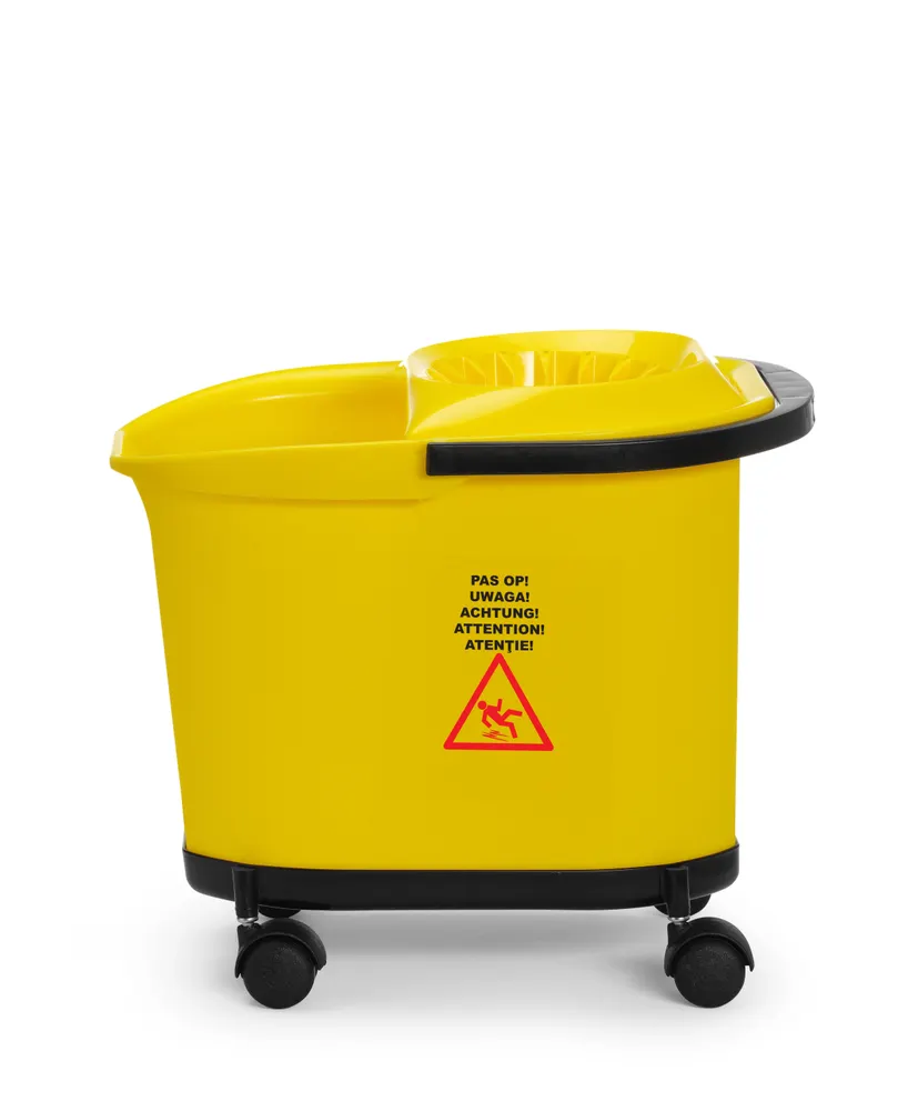 Mop bucket, HENDI, 16L, Yellow, 405x296x(H)340mm