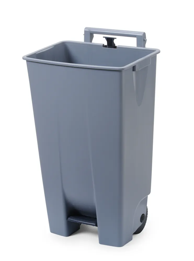 Trash container, HENDI, 120L, Light grey, 510x425x(H)875mm