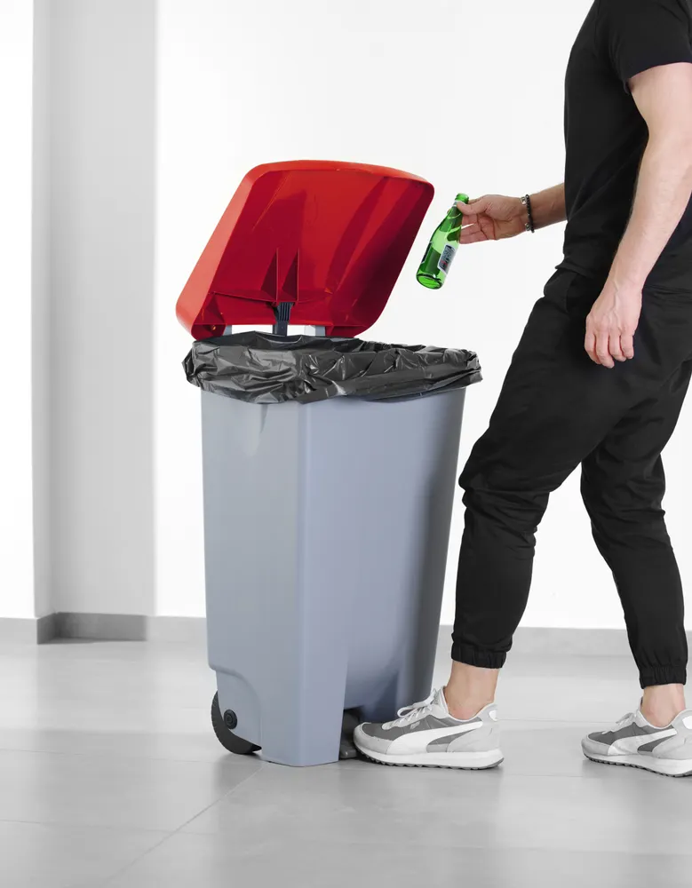Vis Lid for trash container, HENDI, Red, 505x415mm, bilde 3