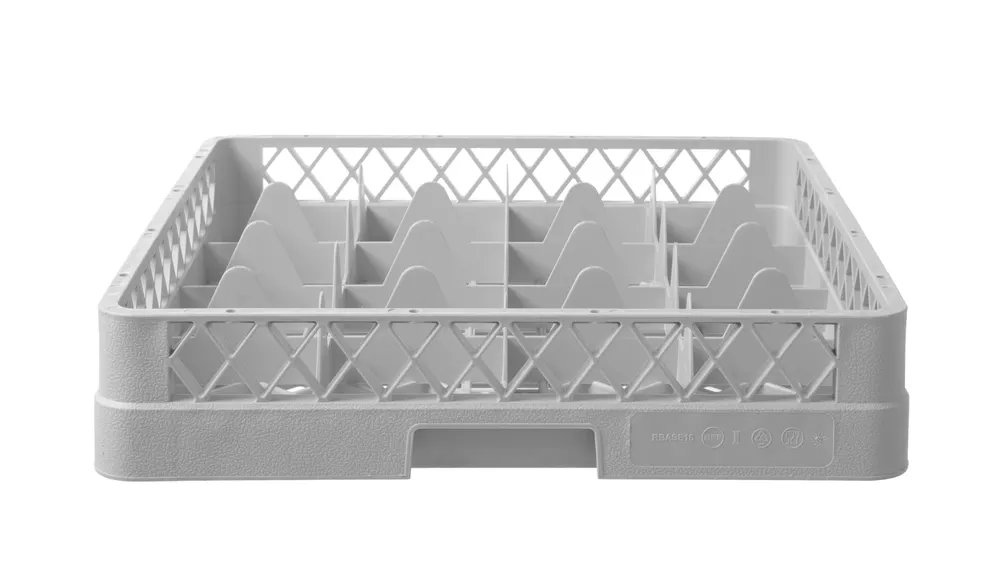 Dishwasher basket for glassware, HENDI, 16 compartments, 500x500x(H)104mm