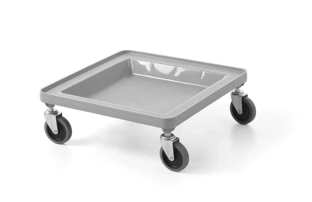 Cart for 500×500 mm universal racks, AmerBox, grey, Light grey, 500x500x(H)180mm
