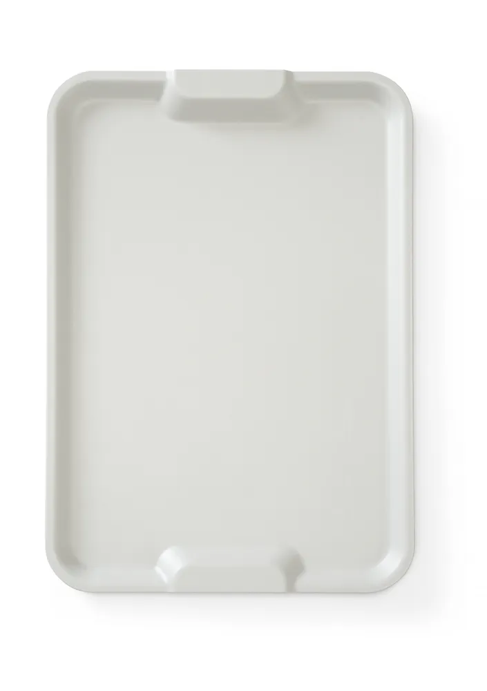 Polypropylene tray, Euronorm, with profile handles, HENDI, Light grey, 530x370x(H)28mm